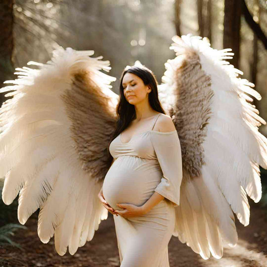 Angel Wings Costume For Maternity Photoshoot