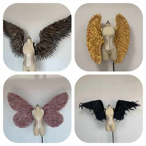 Our angel wings collection made from goose feathers