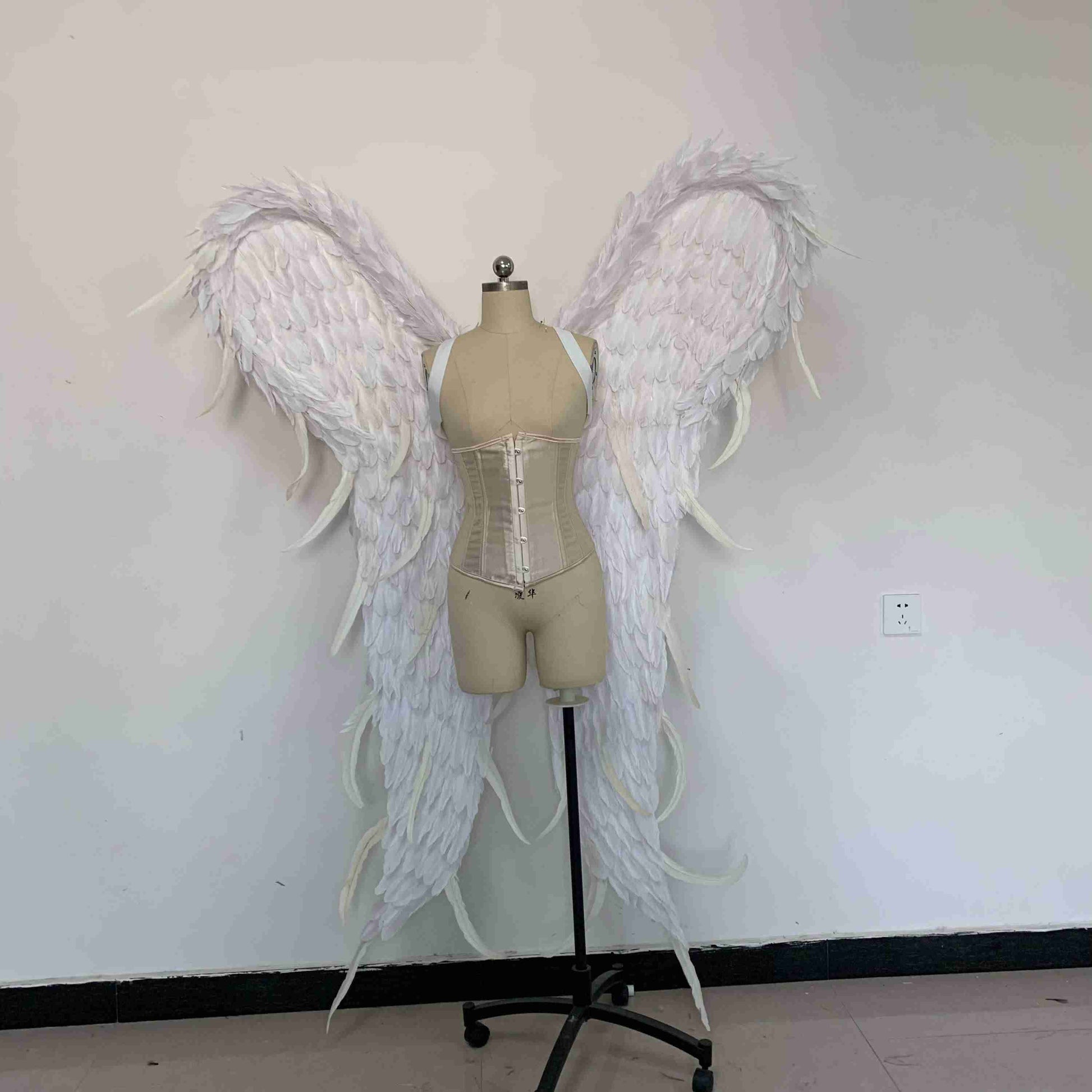 White Fantasy Angel Devil Wings From Goose Feathers